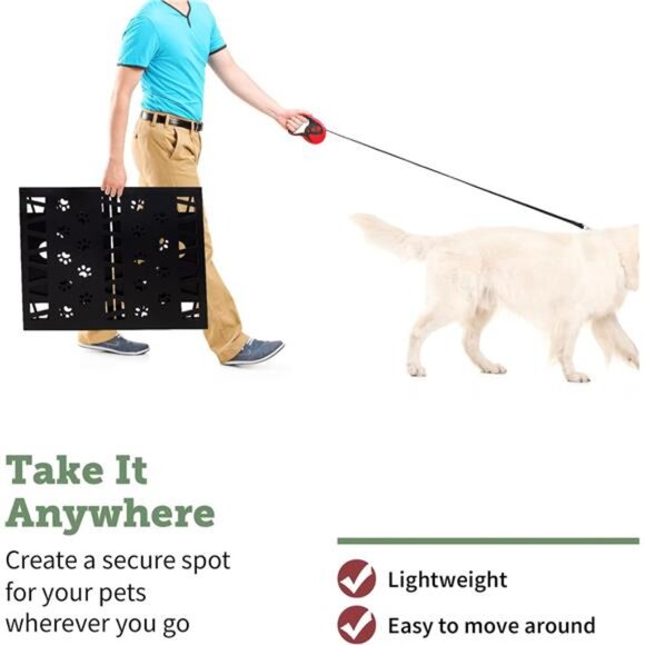 Free Standing Pet Gate|Pet Gate for Small Dogs|Free Standing Dog Gate for Stairs - Picture 6 of 7